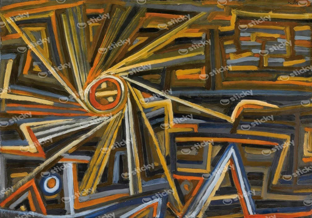Πινακας σε καμβά PAUL KLEE - RADIATION AND ROTATION