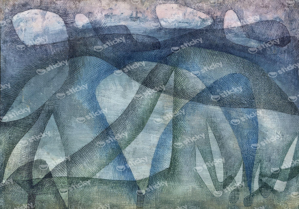 Πινακας σε καμβά PAUL KLEE - RAINY DAY