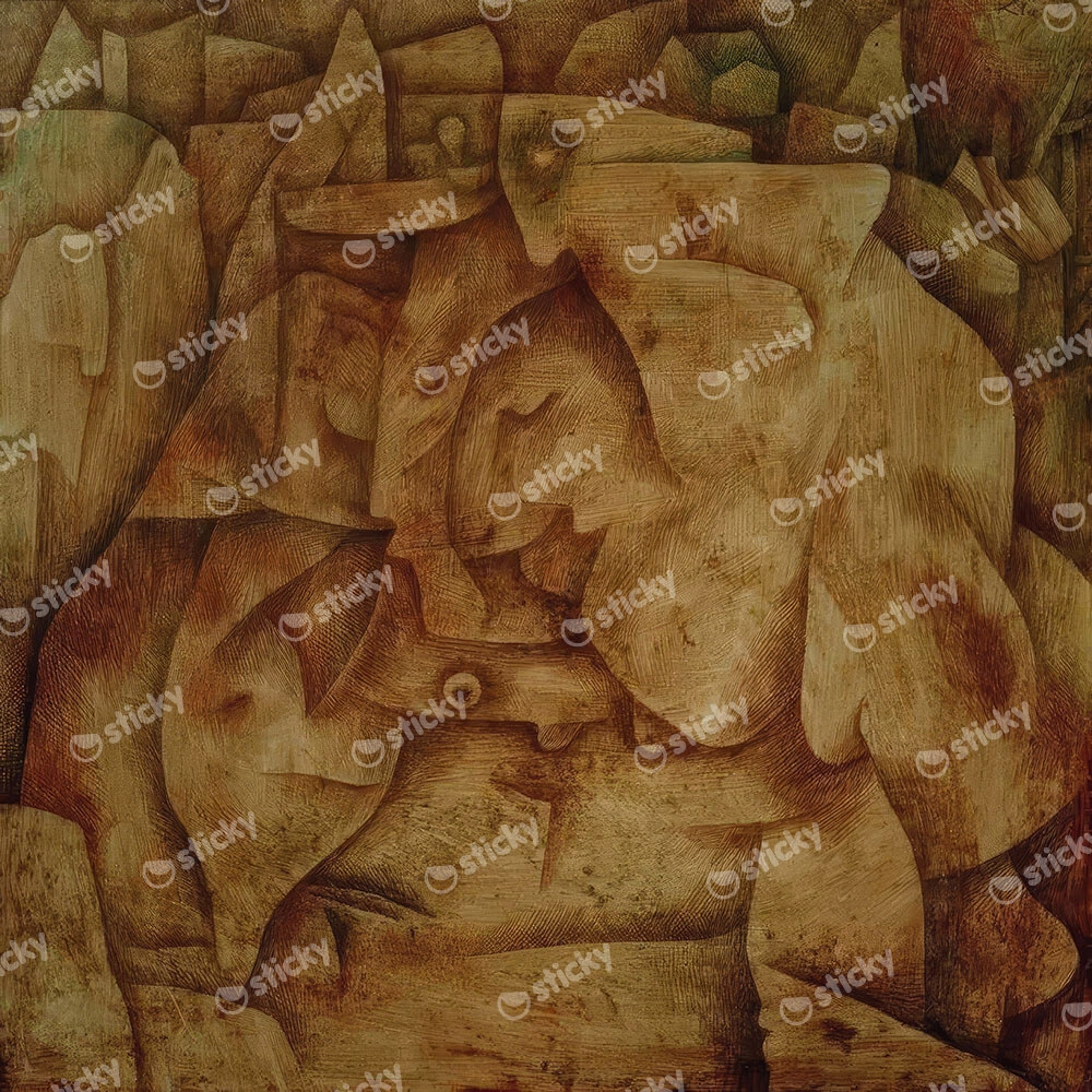 Πίνακας σε καμβά PAUL KLEE - BEWITCHED PETRIFIED