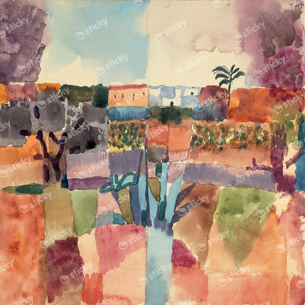 Πίνακας σε καμβά PAUL KLEE - HAMMAMET