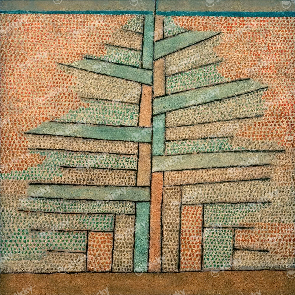 Πίνακας σε καμβά PAUL KLEE - PINE TREE