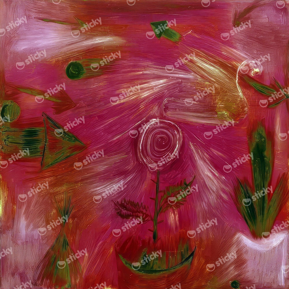 Πίνακας σε καμβά PAUL KLEE - ROSE WIND