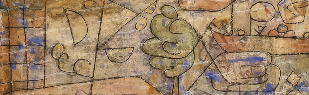 Πίνακας Πανοραμικός σε καμβά PAUL KLEE - ON THE RIVER