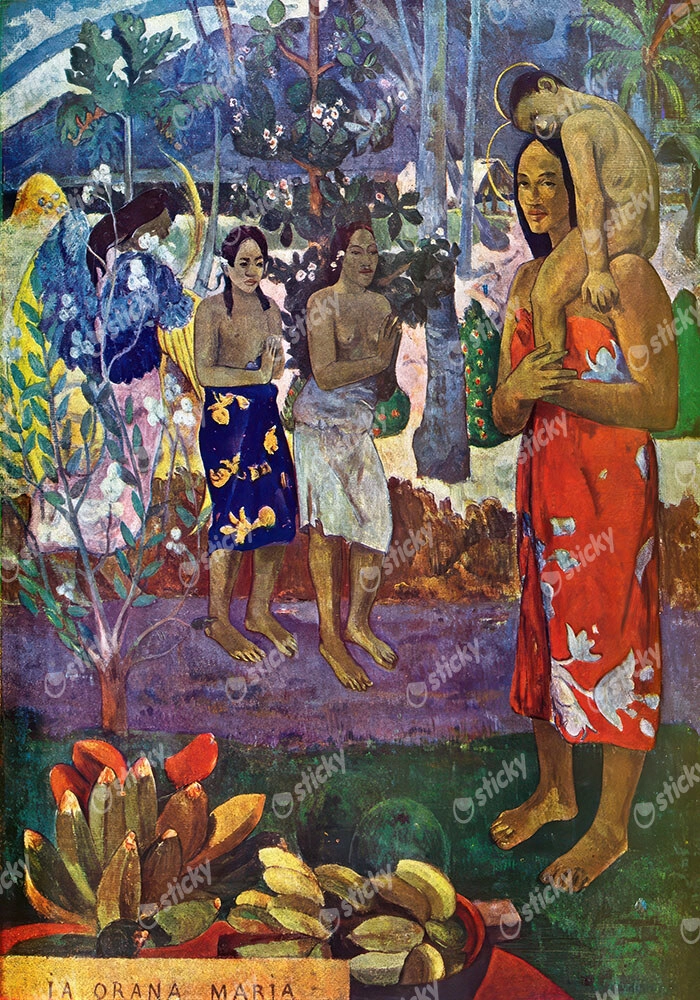 Πινακας σε καμβά PAUL GAUGUIN - HAIL MARY