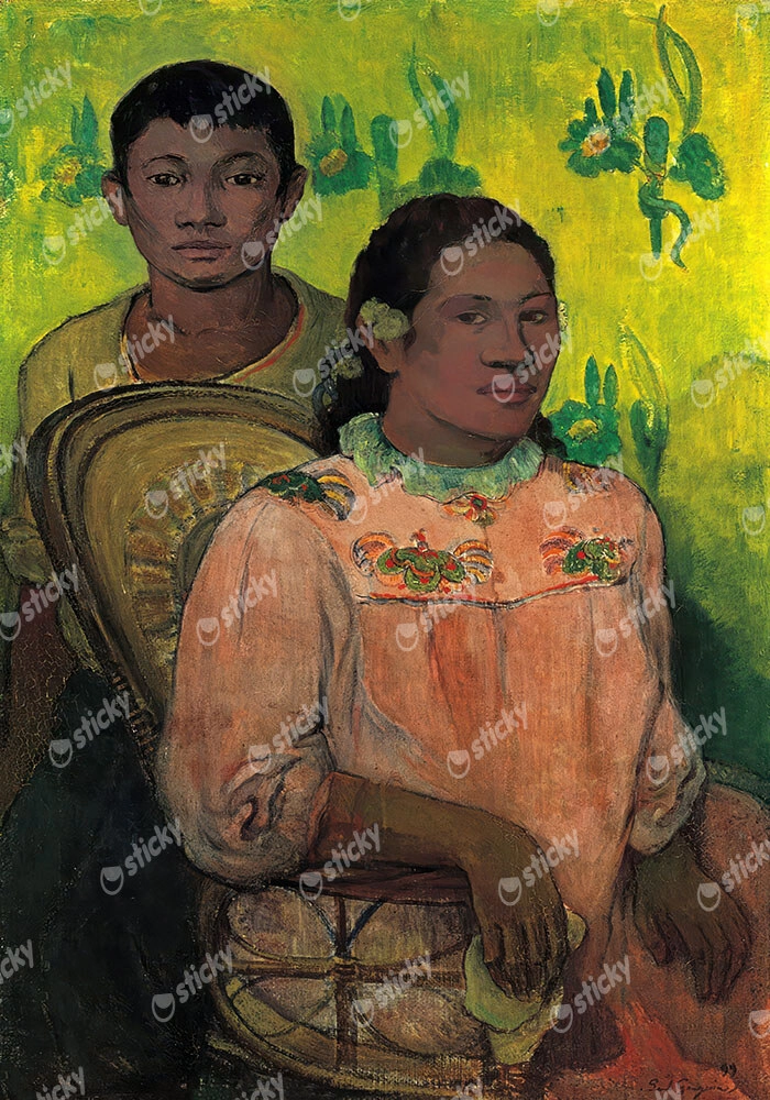 Πινακας σε καμβά PAUL GAUGUIN - TAHITIAN WOMAN AND BOY