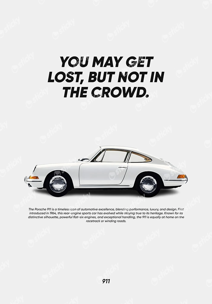 Πινακας σε καμβά PORSCHE QUOTE