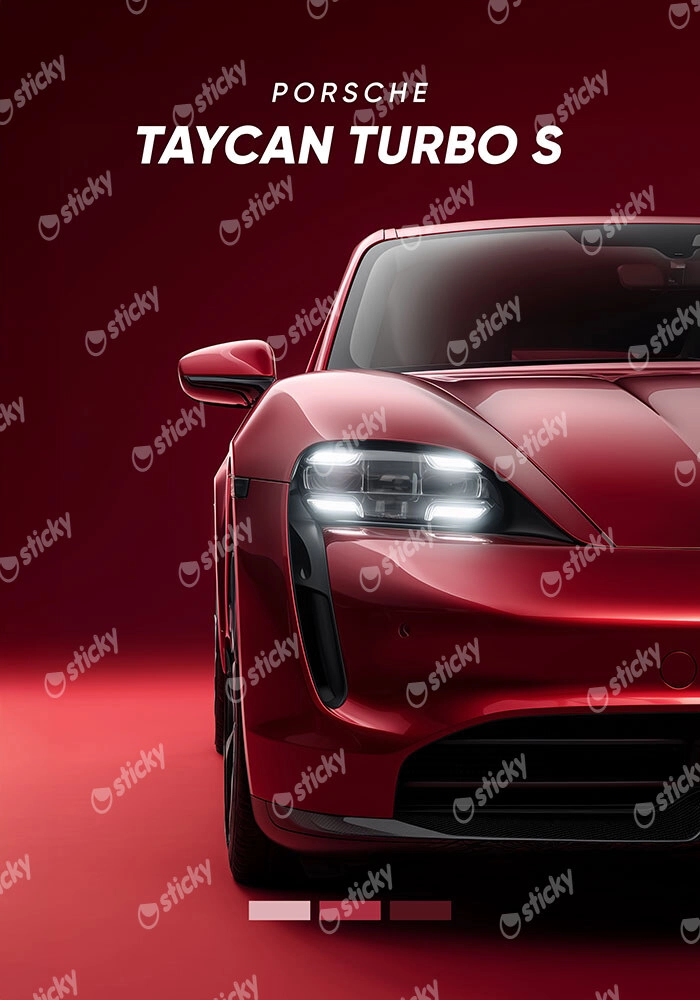 Πινακας σε καμβά PORSCHE TAYCAN TURBO S