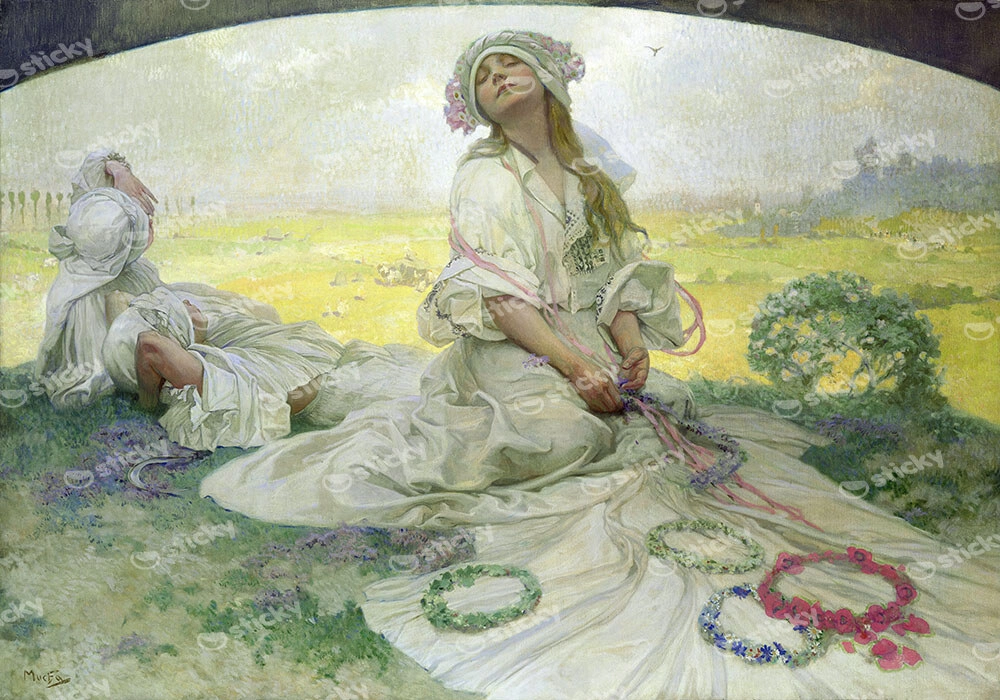 Πινακας σε καμβά ALPHONSE MUCHA - SONG OF BOHEMIA