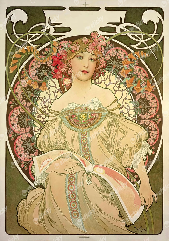 Πινακας σε καμβά ALPHONSE MUCHA - DAYDREAM