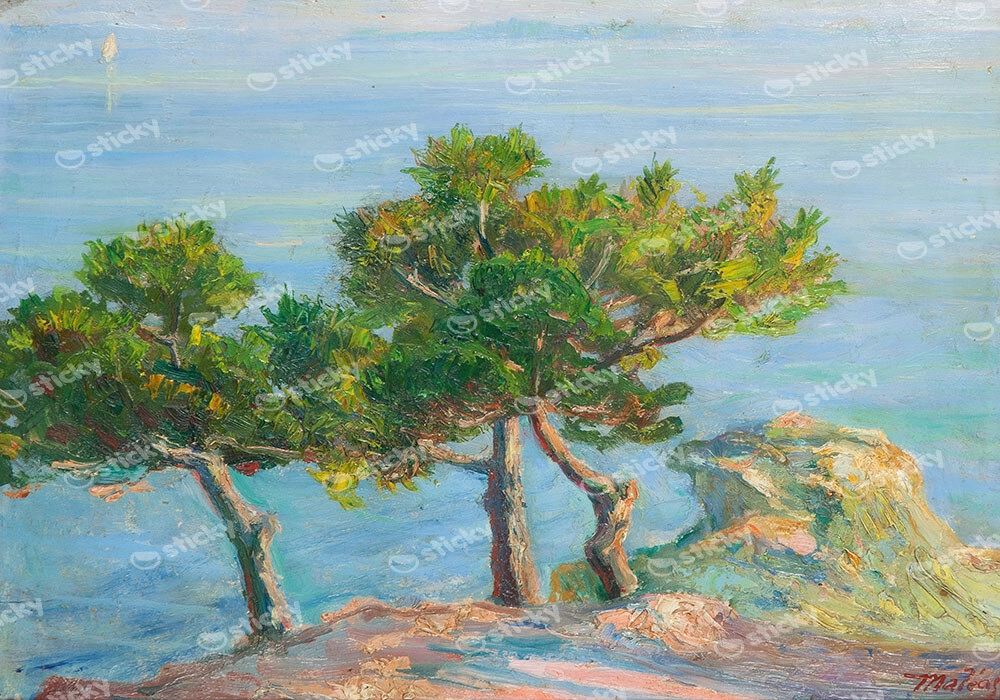 Πινακας σε καμβά ΚΩΝΣΤΑΝΤΙΝΟΣ ΜΑΛΕΑΣ - ΚΩΝΟΦΟΡΑ ΣΤΗ ΧΑΛΚΗ