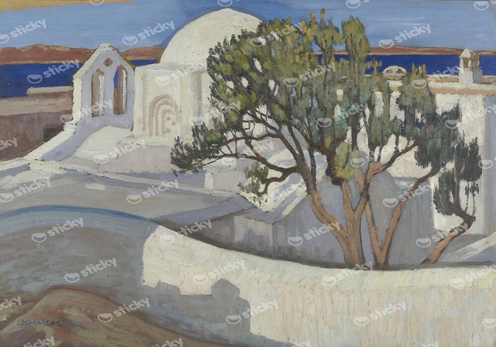 Πινακας σε καμβά ΚΩΝΣΤΑΝΤΙΝΟΣ ΜΑΛΕΑΣ - ΠΑΝΤΑΝΑΣΣΑ ΝΑΞΟΥ