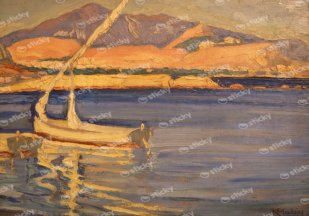 Πινακας σε καμβά ΚΩΝΣΤΑΝΤΙΝΟΣ ΜΑΛΕΑΣ - ΤΟΥΡΚΟΛΙΜΑΝΟ