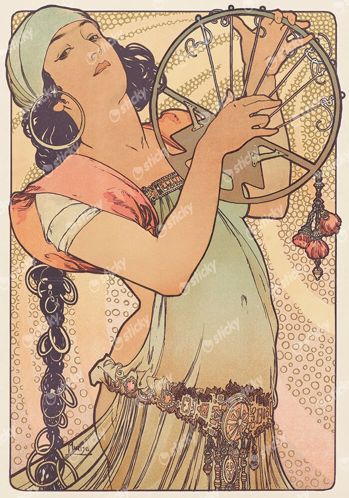 Πινακας σε καμβά ALPHONSE MUCHA - SALOME