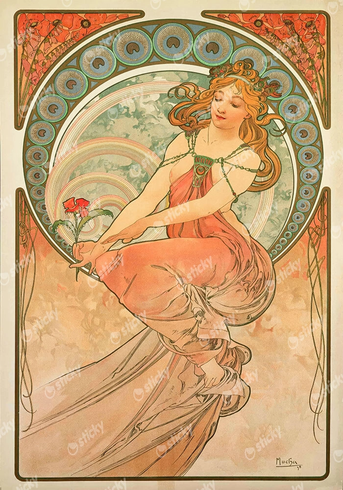 Πινακας σε καμβά ALPHONSE MUCHA - THE ARTS PAINTING