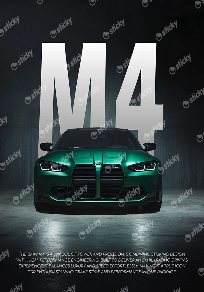 Πόστερ BMW M4 GREEN