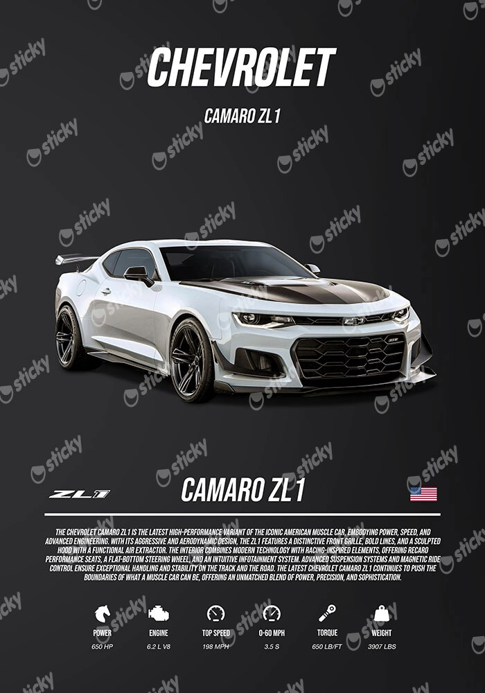 Πόστερ CHEVROLET CAMARO IMPERIAL