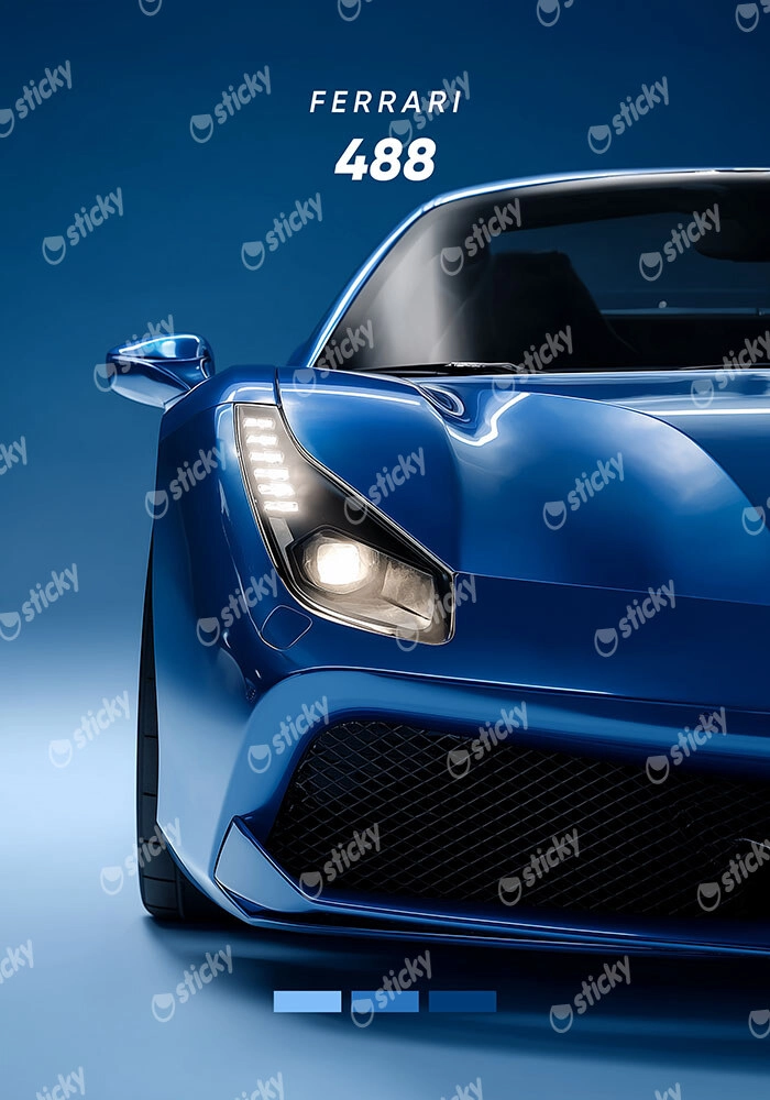 Πόστερ FERRARI 488