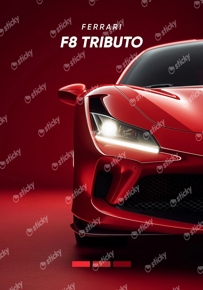 Πόστερ FERRARI F8 TRIBUTO