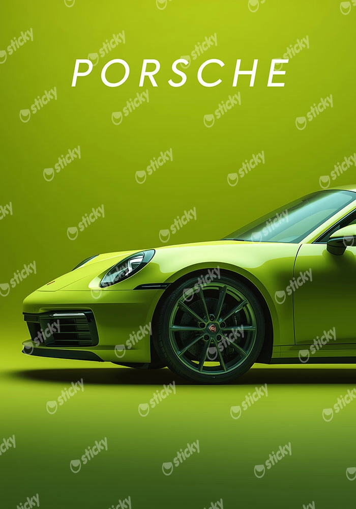Πόστερ PORSCHE GREEN