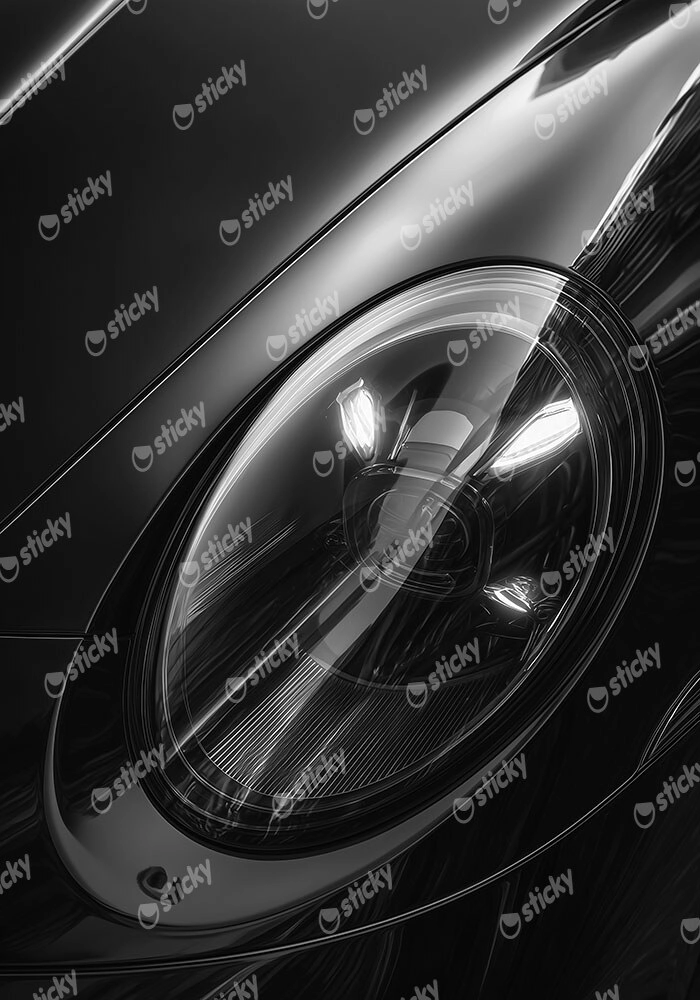 Πόστερ PORSCHE HEADLIGHT