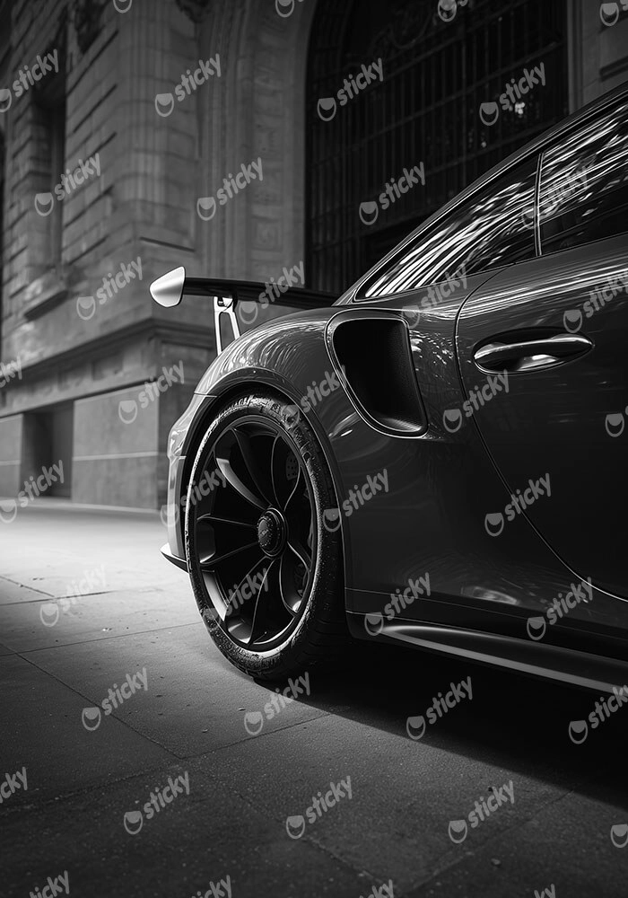 Πόστερ PORSCHE REAR VIEW