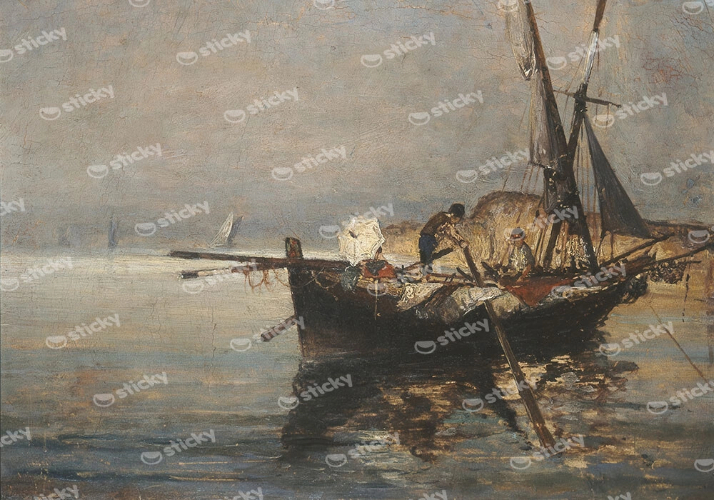 Πινακας σε καμβά ΚΩΝΣΤΑΝΤΙΝΟΣ ΒΟΛΑΝΑΚΗΣ - ΨΑΡΟΒΑΡΚΑ