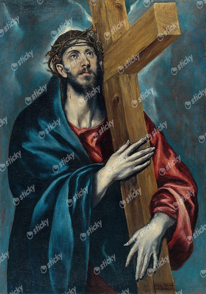 Πινακας σε καμβά EL GRECO - CHRIST CARRYING THE CROSS