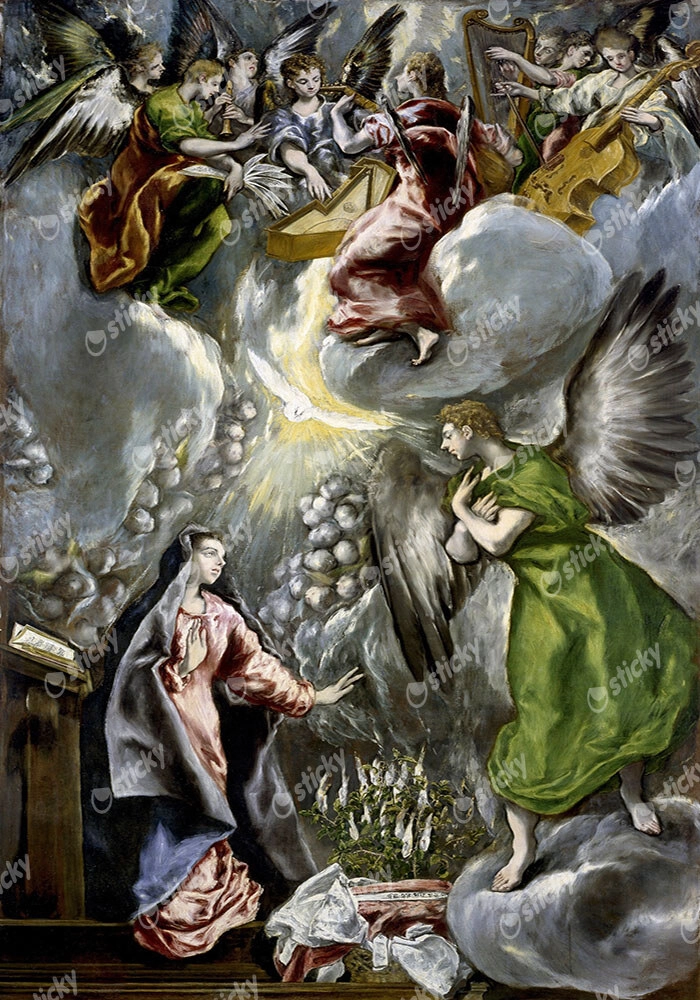 Πινακας σε καμβά EL GRECO - THE ANNUNCIATION 1596