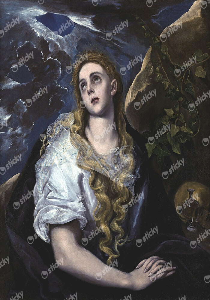 Πινακας σε καμβά EL GRECO - THE PENITENT MAGDALEN