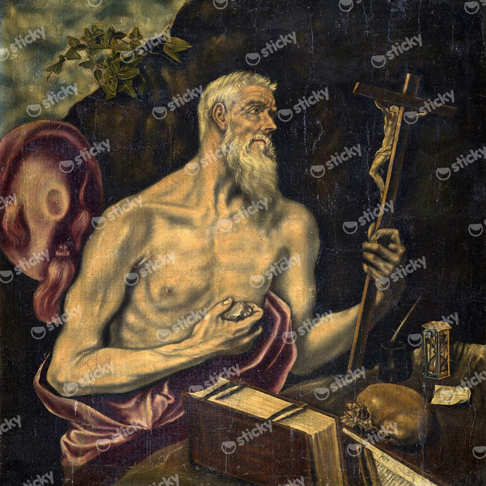 Πίνακας σε καμβά EL GRECO - SAINT JEROME IN PENITENCE