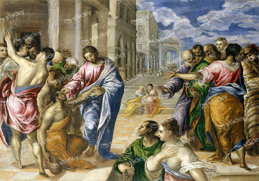 Πινακας σε καμβά EL GRECO - CHRIST HEALING THE BLIND MAN