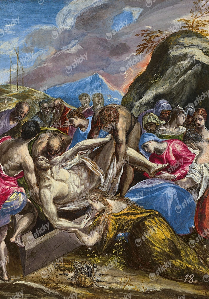 Πινακας σε καμβά EL GRECO - ENTOMBMENT OF CHRIST