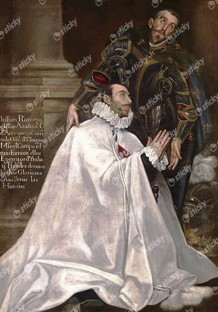 Πινακας σε καμβά EL GRECO - JULIÁN ROMERO AND SAINT JULIAN