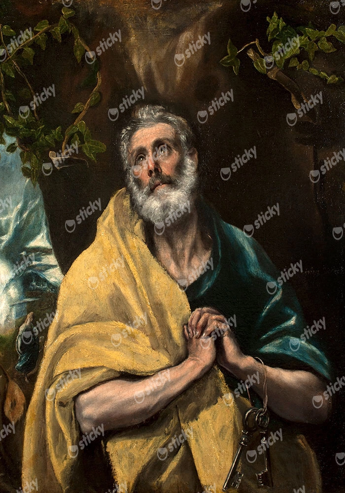 Πινακας σε καμβά EL GRECO - SAINT PETER IN TEARS