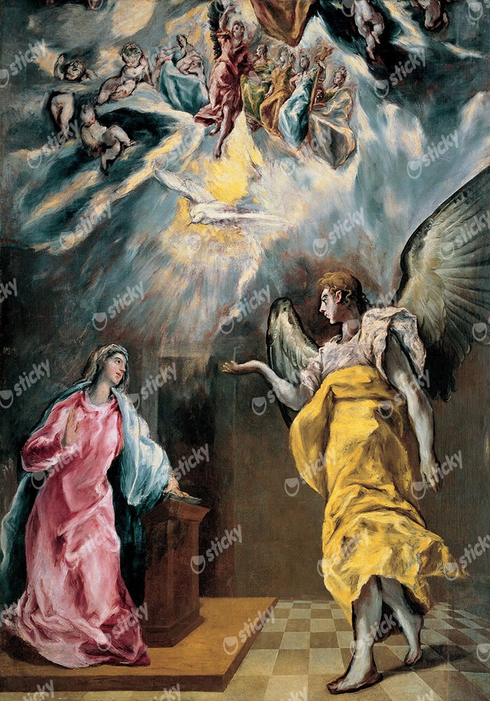 Πινακας σε καμβά EL GRECO - THE ANNUNCIATION 1610
