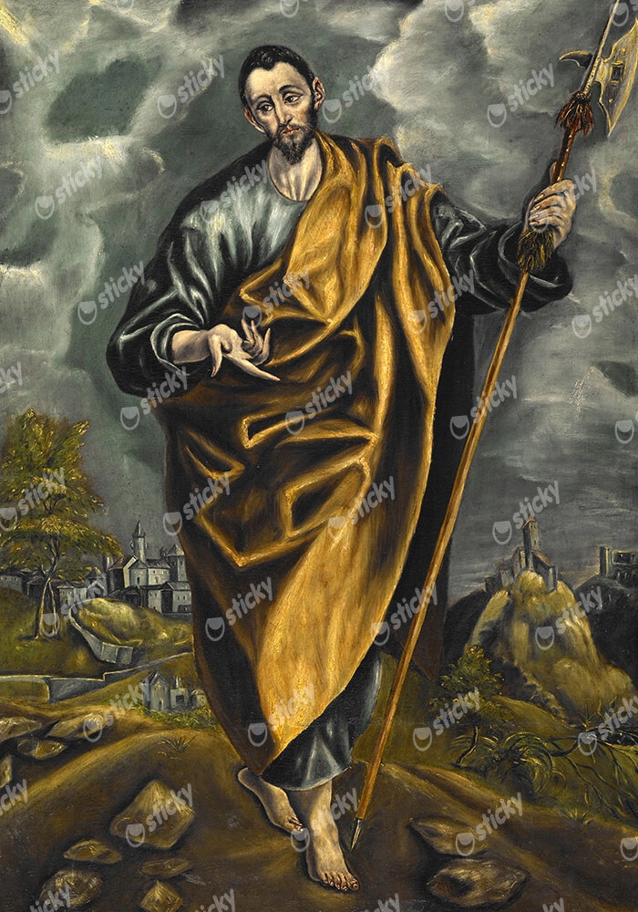 Πινακας σε καμβά EL GRECO - ST. JUDAS THADDAEUS OR ST. THOMAS
