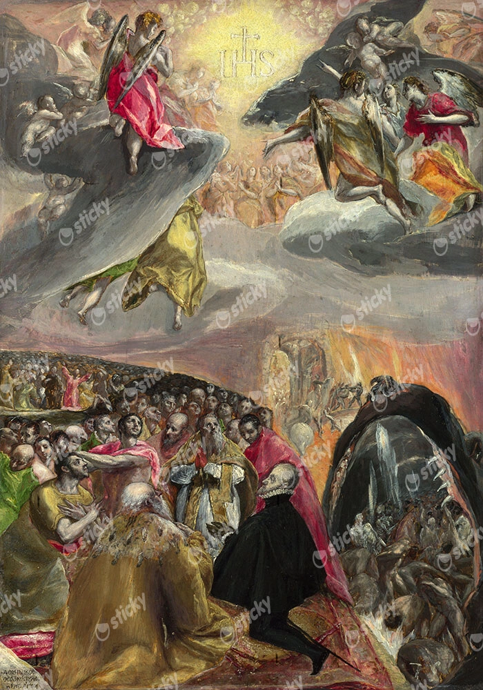 Πινακας σε καμβά EL GRECO - THE ADORATION OF THE NAME OF JESUS