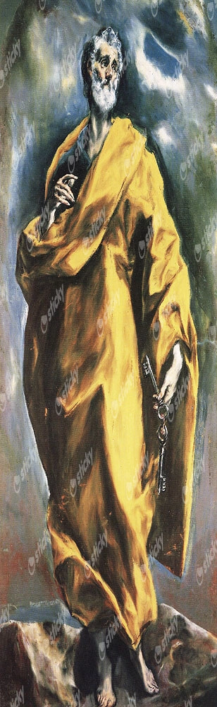 Πίνακας Πανοραμικός σε καμβά EL GRECO - SAINT PETER
