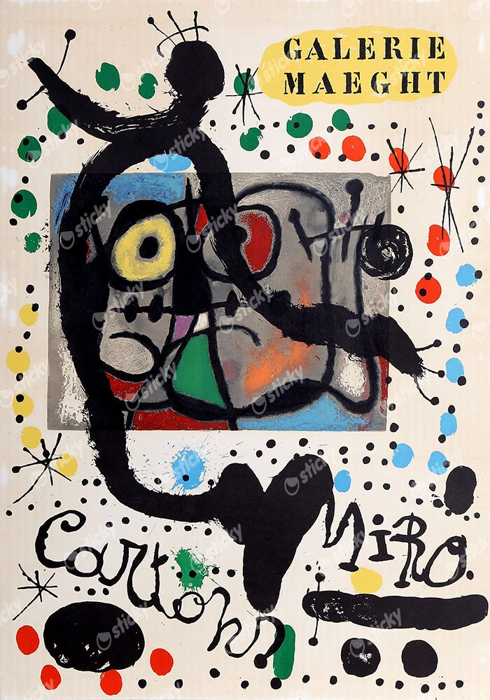 Πινακας σε καμβά JOAN MIRO - CARTONS