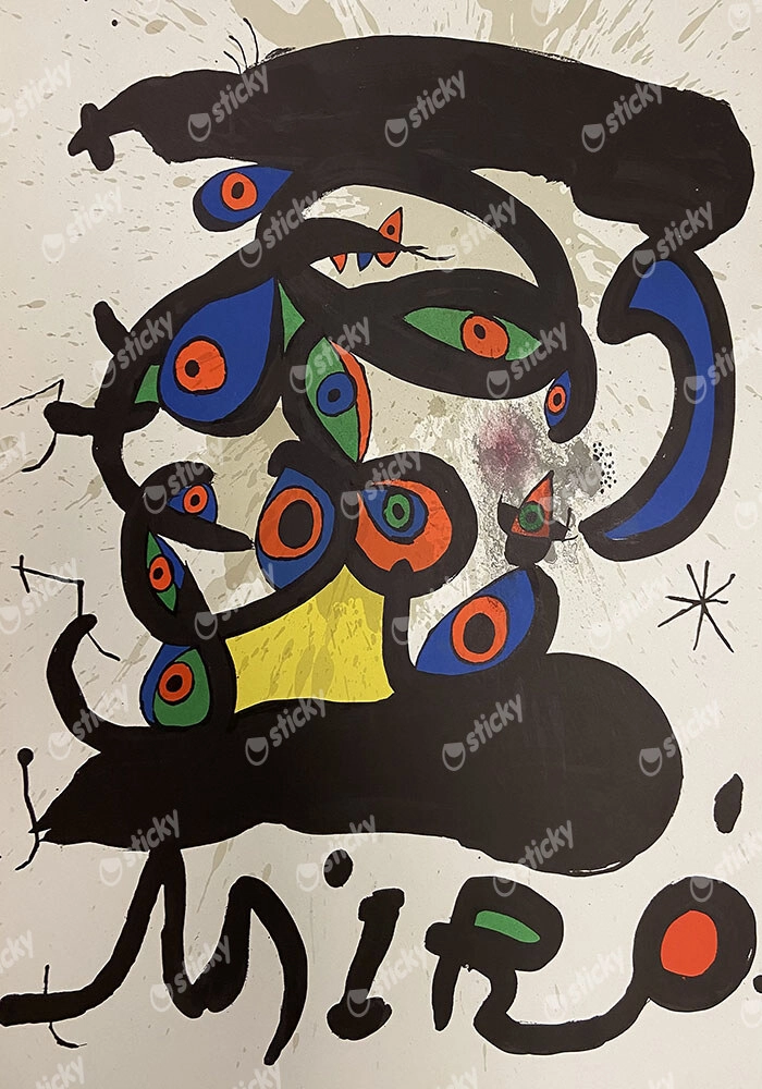 Πινακας σε καμβά JOAN MIRO - EYES IN DIFFERENT COLORS