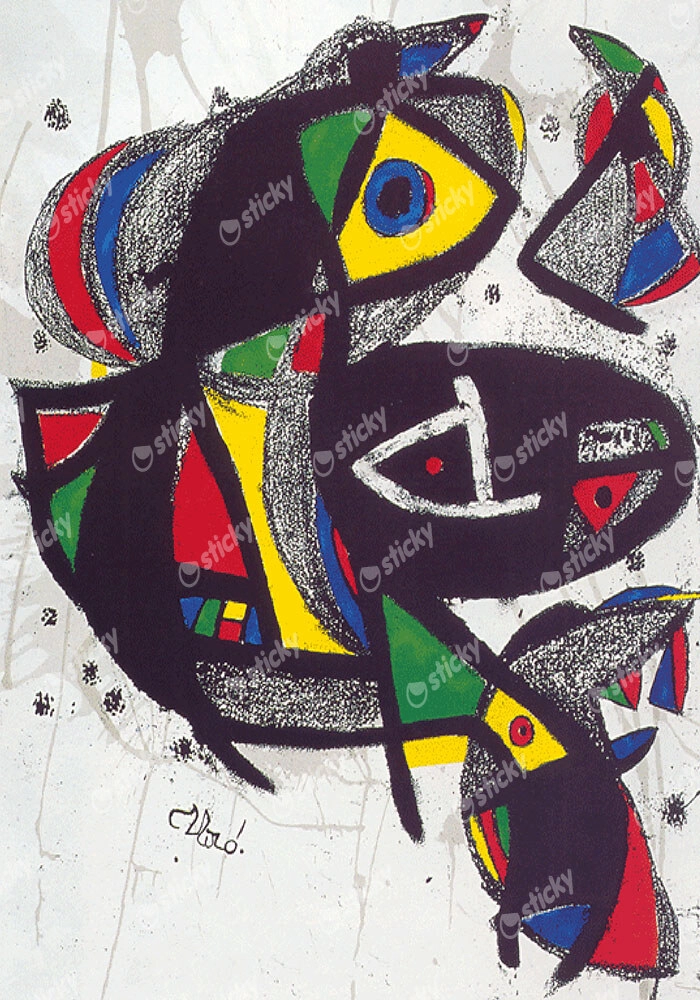 Πινακας σε καμβά JOAN MIRO - POSTER FOR MUSEU DE LA RESISTENCIA
