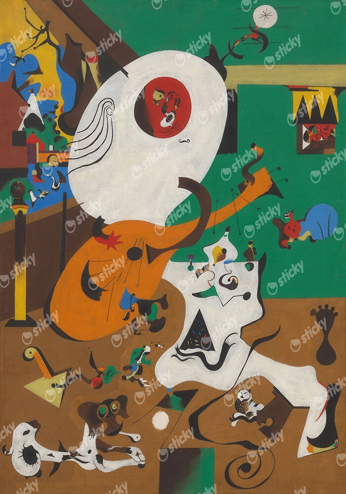 Πινακας σε καμβά JOAN MIRO - DUTCH INTERIOR I