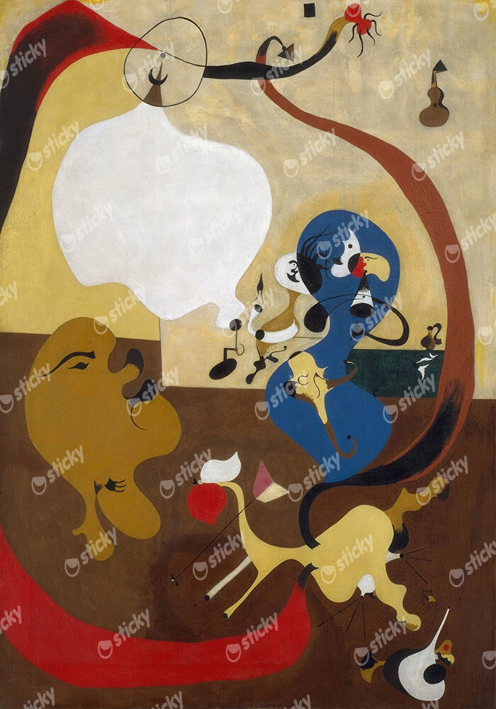 Πινακας σε καμβά JOAN MIRO - DUTCH INTERIOR II