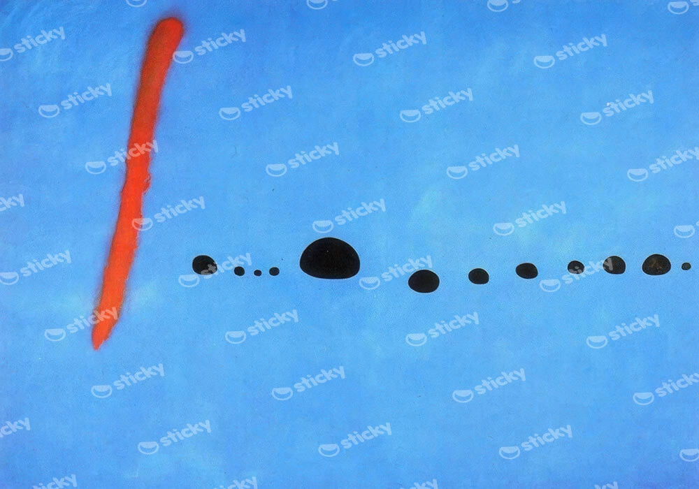 Πινακας σε καμβά JOAN MIRO - BLUE II