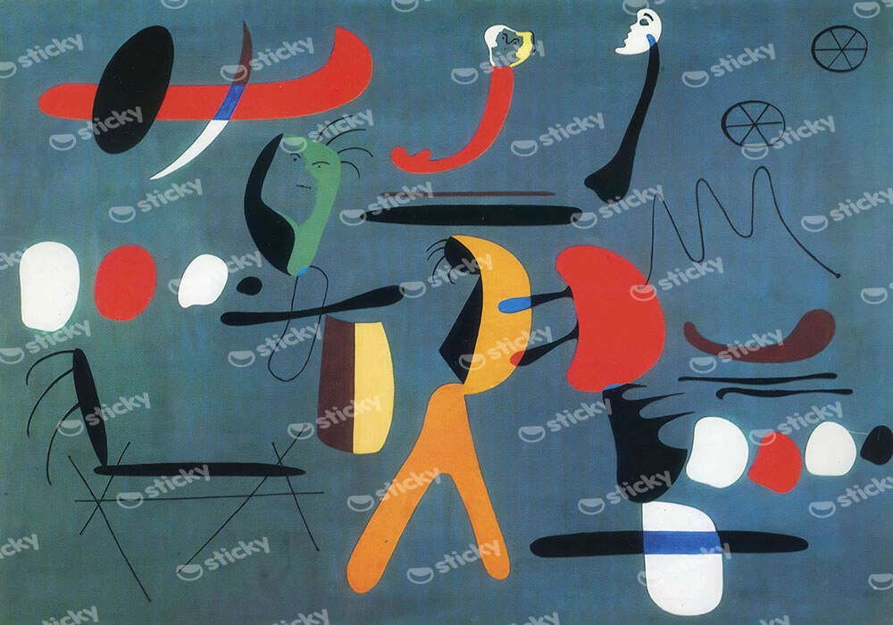Πινακας σε καμβά JOAN MIRO - PAINTING 1933