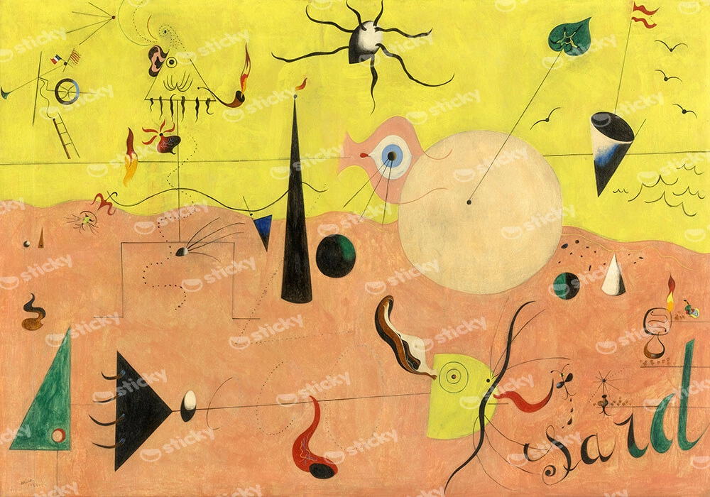Πινακας σε καμβά JOAN MIRO - THE HUNTER