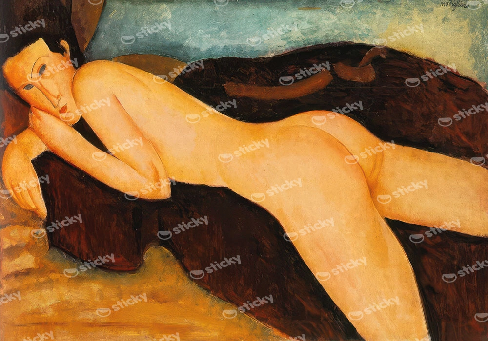 Πινακας σε καμβά MODIGLIANI - RECLINING NUDE FROM THE BACK