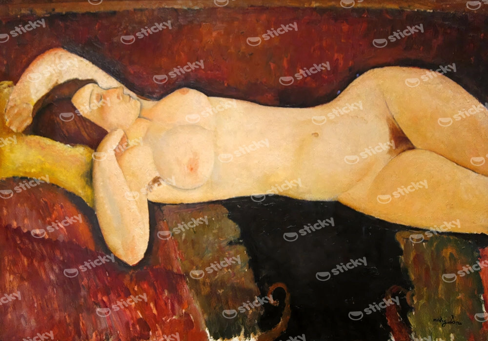 Πινακας σε καμβά MODIGLIANI - RECLINING NUDE