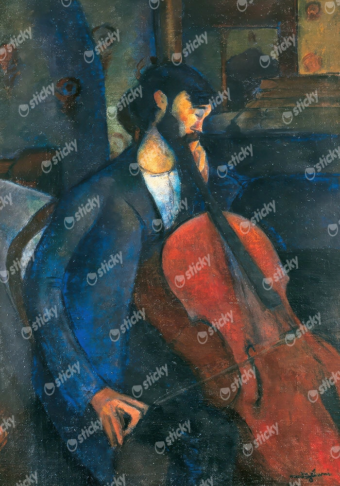 Πινακας σε καμβά MODIGLIANI - THE CELLIST