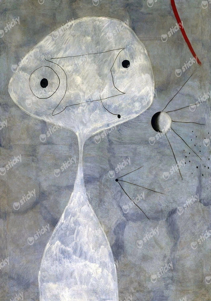 Πινακας σε καμβά JOAN MIRO - MAN WITH A PIPE